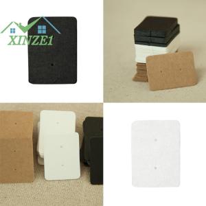 XZ✨✨✨ 50pcs PRO hiển thị Loại Bông tai tai Studs chủ treo treo Kraft thẻ giấy
