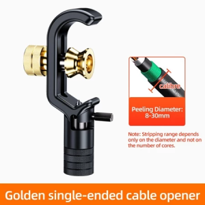 Armored cable stripping device longitudinal and transverse cable opening device longitudinal cutting ring cutting tool for 4-10/8-30mm optical cable conduit sleeve