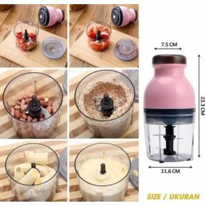 BLENDER CAPSULE QUATRE PENGGILING DAGING CHOPPER KAPSUL MINI BLENDER JUS PORTABLE SERBAGUNA