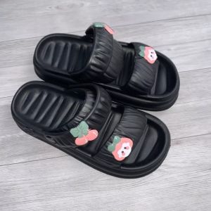 Dép Sandal Đế Cao 3cmđi được 2 KIỂU Quai Hậu lê quai ngang  đi học đi chơi đính kèm Sticker ngộ nghĩnh QH26