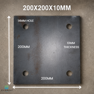 Base Plate Embedded Steel Plate for Construction 200X200X10MM Multiple sizes to choose from