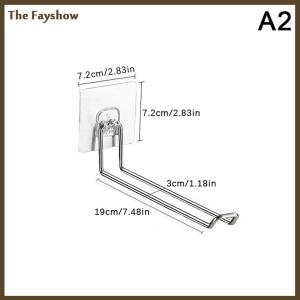 [The Fayshow] Wall-mounted Hanger Storage Foldable Clothes Hanger Rack Windproof Anti-slip