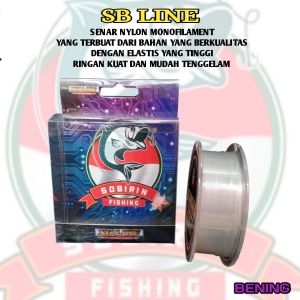 Sb line nylon monofilament senar pancing ikan mas sobirin fishing
