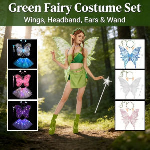 2026 New Adult Kids Elf Wings Gold Foil Butterfly Angel Wings for Party Cosplay Costume