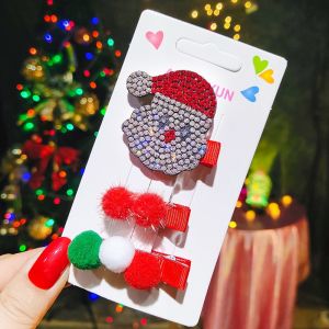 Kids Christmas HairBand Lighting Christmas Hat Hair Band Christmas Hair pin 圣诞节发带灯饰圣诞帽发带圣诞发夹 M016