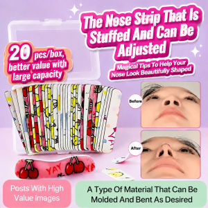 Nose Patch / Nose Bridge Lifter / Adjustable Nose Wing Clip / Memory Wire Nose Shaper / Narrow Nose & Lift Nose Tip / 30 Pieces / Nose Shaping Tool