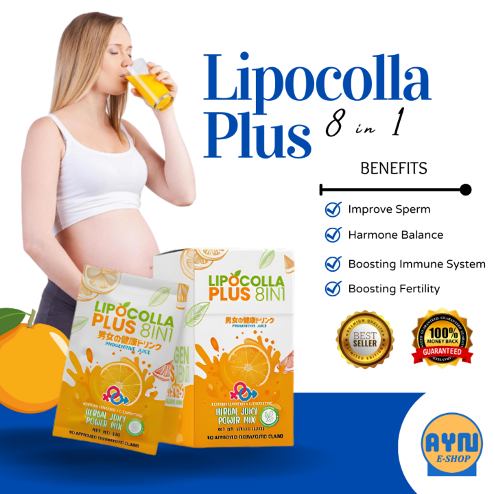 Lipo Colla Plus 8in1 (10 Sachets) Herbal Juice, Effective for Women's ...