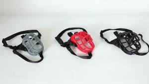 Adjustable Dog Muzzle Silicone Construction Dog Training Adjustable Compression Anti-Bite Silicone Dog Muzzle Dog Mask Supplies Dog Muzzle In anti-bite dog mouth cover breathable pet muzzle