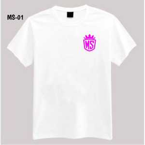 kaos motif pria dan wanita terbaru kaos putih sablon dtf ms-01