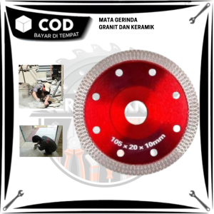 Mata gerinda Potong keramik Model Batik Granit Dry tipe tanpa air 4 inch