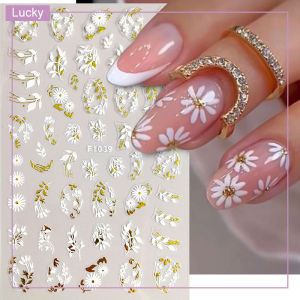 3D Nail Stickers Flowers Floral Petals Adhesive Sliders Decals Manicure Accessories Cute Nail Stickers