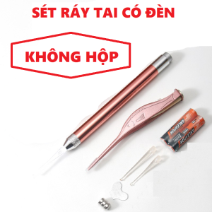 Bộ lấy ráy tai có đèn FREESHIP dụng cụ lấy ráy tai cho bé cao cấp chuyên nghiệp lấy được ráy tai ướt và khô