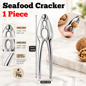 Zinc Alloy Crab Cracker Nut Cracker Pliers Seafood Shell Opener Lobster Clamp Walnut Cracker Kitchen Tool 螃蟹夹 核桃夹 开壳器
