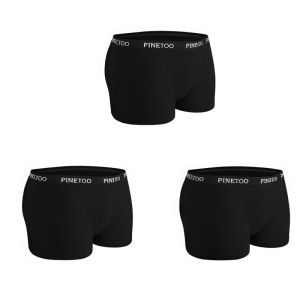 FINETOO 3pcs/set Cotton Boxers Panties Mid-Waist Underwear Anti-Glare Safety Short Pants Seamless Underpants