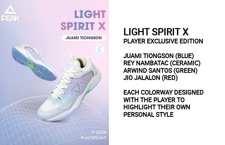 PEAK Men's Light Spirit X Player's Exclusive Ultralight Basketball