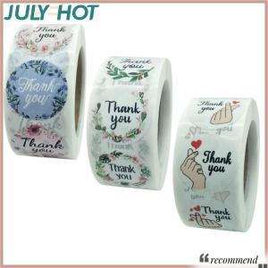 [JULYHOT] ดอกไม้ขอบคุณสติ๊กเกอร์ป้ายของขวัญสติกเกอร์วันเกิดงานแต่งงาน