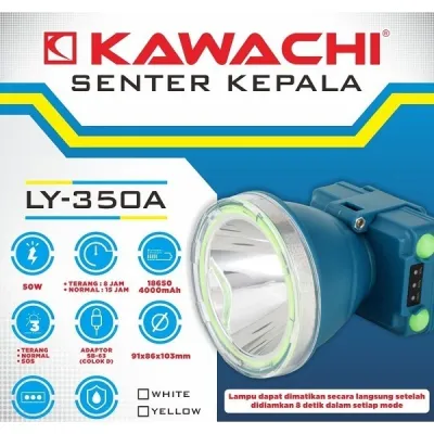 cuci gudang Kawachi Senter kepala 50WATT LY-350A WATERPROOF