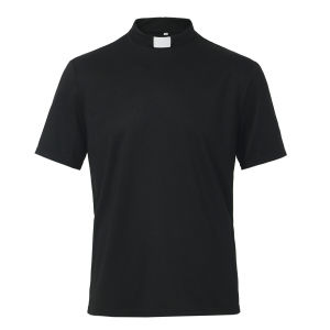XinNgo Clergy Clerical T-shirt for Priests Shirt Minister Bishops Preacher Priest Tops with Tab Collar Short Sleeve For Clergy