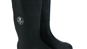 รองเท้าบูทเซฟตี้ รองเท้าบูทยาง หัวเหล็ก  ป้องกันการเจาะทะลุจากของแหลมทิ่ม  สำหรับไซต์ก่อสร้าง พร้อมส่ง🚚