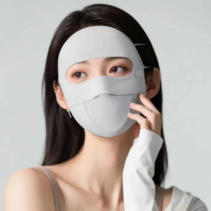 XIMESHAO%20Sunscreen%20Face%20Scarf%20Ice%20Silk%20%20Face%20%20Summer%20Face%20Cover%20Elastic%20Face%20Scarves%20Face%20Gini%20%20Women/Girls%20-%20Image%203