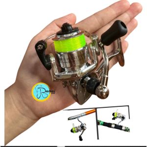 Ramai Pancing Reel Mini Size 100 UntukSpinning Reel untuk Joran Pen dan Joran Antena Joran UL