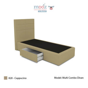 mooZzz | Multi Combo Divan / 3FT Single Size Bed Frame / Open Divan / Box Divan / Drawer Divan / Storage Bed Frane / Space Savvy / 5 Headboard Designs / 5 Colours
