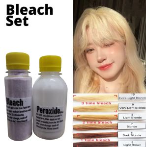 (Super Trending) Vikada Hair Color + Bleach Set + Hair Tools (Muslim-Friendly)semi permanent hair dye ash grey rose gold pink purple violet ash purpleorange VIKADA TRENDY Hair Dye Color Kit