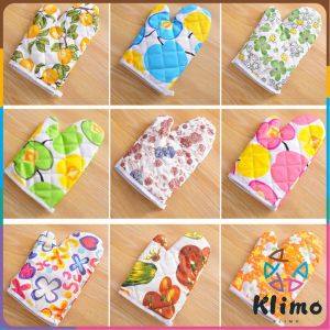 KLIMO Cotton Gloves Microwave Heat Resistant Thickened High Temperature Baking Anti-slip Mittens Single Gloves 1pc