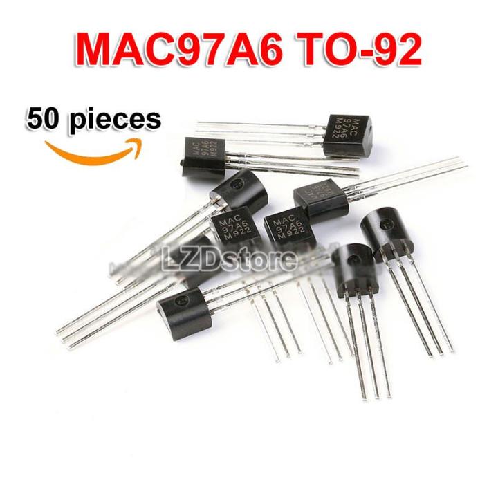 50pcs MAC97A6 97A6 TO92 TO92 Triacs THY Transistor new original