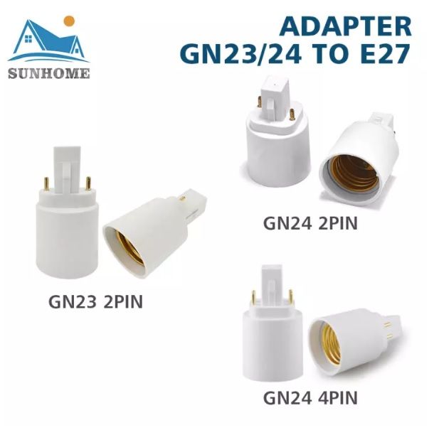 FExYinz Adaptateur G23 Vers E27 - Convertisseur Ampoule PL - Lot De 2 Pièces