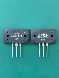 TRANSISTOR A1216 C2922 5DY CINA (1 SET) SANKEN CINA A 1216 - C 2922 (ORI CINA) A1216-C2922 5DY CINA ORI ASLI 6A-180V AUDIO AMPLIFIER