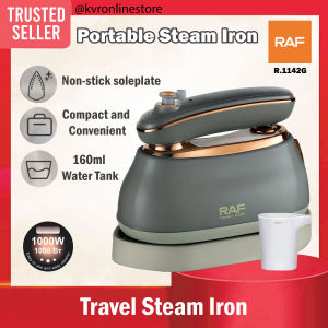 RAF R.1142G Portable Mini Steam Iron Handheld Electric Travel Steamer Non-Stick & Dry Ironing / Seterika Wap