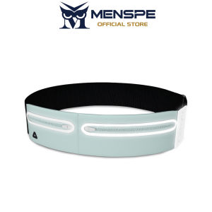 MENSPE Sports Bag Double Pocket Waist Bag Waist Bag Adjustable Running Pouch Runners Belt Workout Waist Bag Widen Earphone Hole Design Reflective Strip Phone Holder Fanny Pack Waterproof Running Belt
