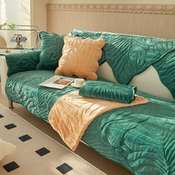 Short Plush L Shaped Sofa Covers Slipcovers Sofa Towel Seater  Non-slip Couch Cover for Living Room Decorative Sofa Protection Covers  Lazada