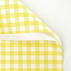 20 LEMBAR Taplak Cellophane Kertas Buket Bunga Wrapping Paper Square Pattern Motif Kotak KB6012