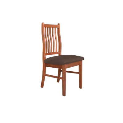 Living Mall Aisha Dining Chair Collection Solid Wood with Marble or Cushioned Seat in Walnut/Cherry