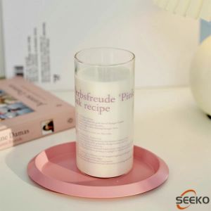 Seeko Transparent High-Quality Borosilicate Glass Water Cup 400ml Lightweight and Portable