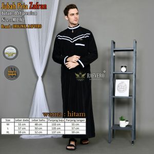 MRTH - baju jubah gamis pria zafran premium jubah muslim pria lengan panjang premium dewasa bisa bayar di tempat