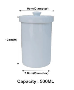 Stewpot 500ML Large Size Household Stew Pot Stewing out of Water Liner with Lid Stew Pot Steamed Soup Pot / Household Bowl Pure White Stew Pot 陶瓷炖盅,双人炖盅,燕窝炖盅