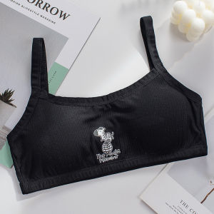 MOMO 8-16yrs Kids Bra Teen Girls Bra Baby Cotton Training Bra Student Underwear With Sponge