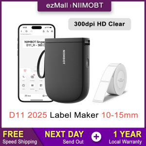 NIIMBOT Label Maker D11 Portable Bluetooth Thermal Label Printer Labelling Machine Sticker Labeller
