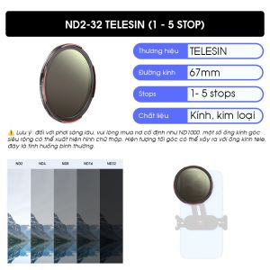 VND FILTER ND2-32 67MM CHO ĐIỆN THOẠI TELESIN