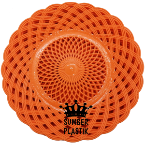 Piring Rotan Plastik Lusinan (1Lusin/12pcs) Murah Meriah