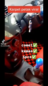 5pcs Karpet Kereta Universal Thailand Carpet Floor Mat Checkmate Dadu Dice Set checkers design car mat carpet thick material Karpet petak viral kereta MYVI WIRA VIVA KANCIL SAGA BLM WAJA PERSONA AXIA ALZA Kancil kelisa kembara Vios JDM style car City FL