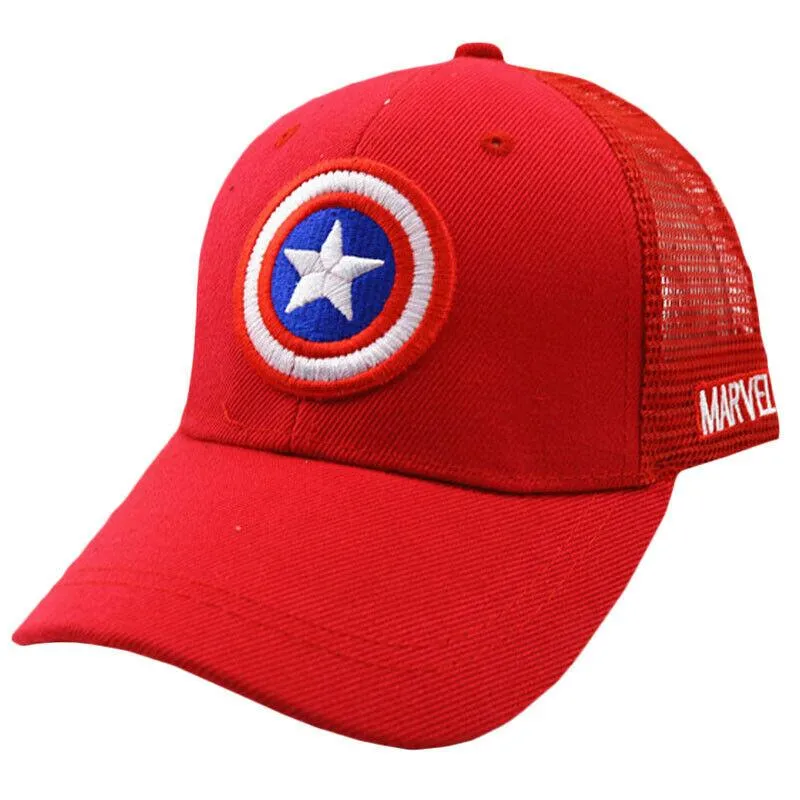 Kids Boys Girls Captain Superman Cartoon Summer Sunsha Trucker Cap