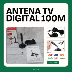 ANTENA TV DIGITAL 100M ANTENA INDOOR TV ANTENA STICK MAGNET ANTENA DVB T2 28Db HIGH GAIN USB