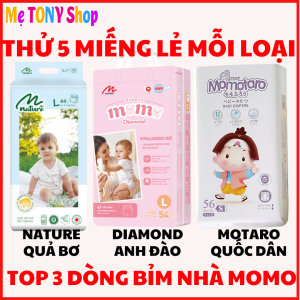 [Mua3-TặngKhănƯớt]Bỉm Tã Dán/Quần Xuất Nhật Momo DIAMOND/MomoTARO/Momo NATURE Đủ Size(Siêu Thấm-Chống Hăm)