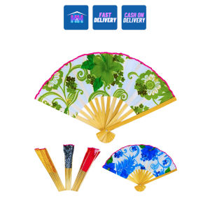 H&H  Wooden Folding Fan Handheld Cool Summer Abanico Pamaypay