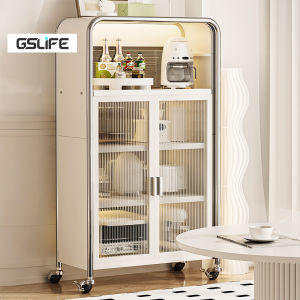 GSlife Kệ Nhà Bếp Có Bánh Xe-Kệ Lò Vi Sóng Đa Năng 60/80cm Kệ Để Đồ Có Từ