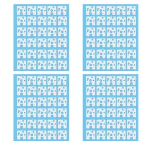 120Pcs Bàn phím cơ học thiết bị chuyển mạch nhãn dán trục underpad đơn thiết bị chuyển mạch PES vật liệu trục Pad